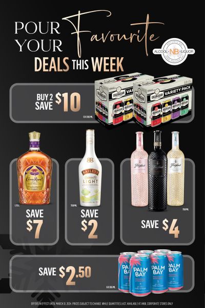 Alcool NB Liquor Flyer March 25 to 31