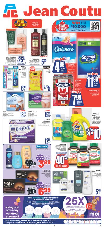 Jean Coutu (NB) Flyer March 28 to April 3