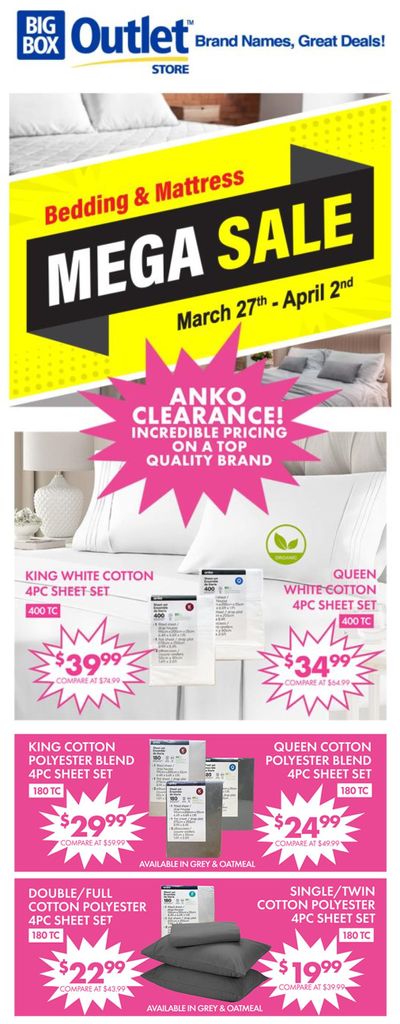 Big Box Outlet Store Flyer March 27 to April 2