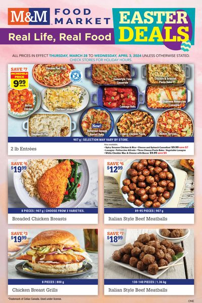 M&M Food Market (ON) Flyer March 28 to April 3