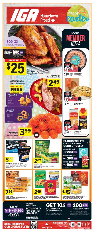 IGA (West) Flyer March 28 to April 3