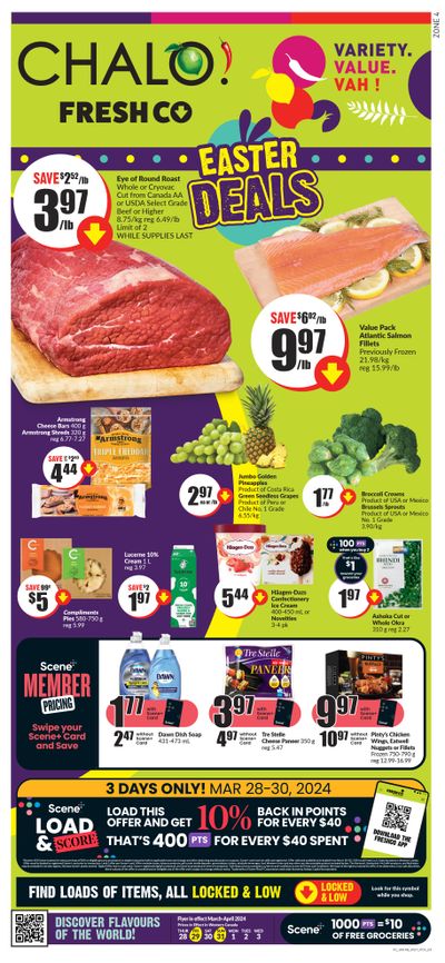 Chalo! FreshCo (West) Flyer March 28 to April 3