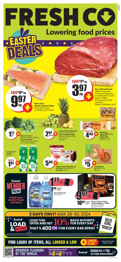 FreshCo (West) Flyer March 28 to April 3