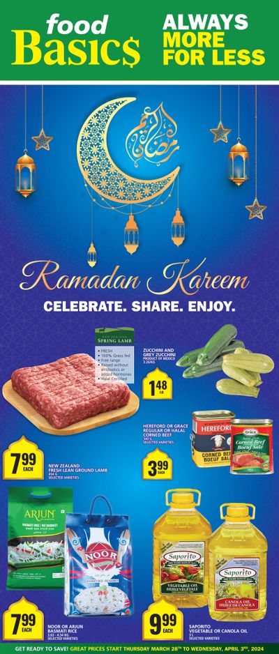 Food Basics Ramadan Flyer March 28 to April 3