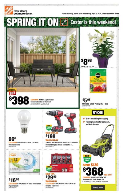 Home Depot (Atlantic) Flyer March 28 to April 3