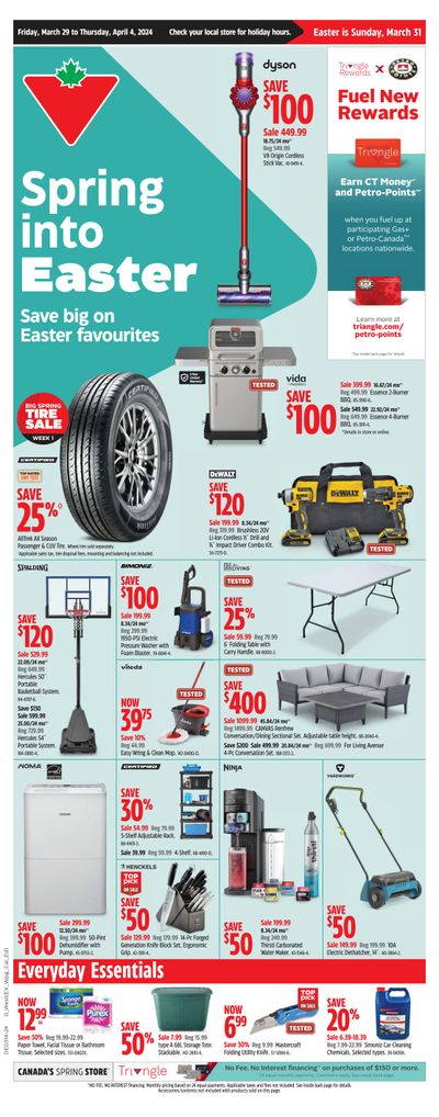 Canadian Tire (West) Flyer March 29 to April 4