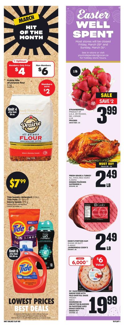 Independent Grocer (Atlantic) Flyer March 28 to April 3