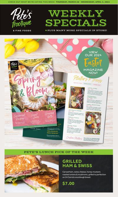 Pete's Fine Foods Flyer March 28 to April 3