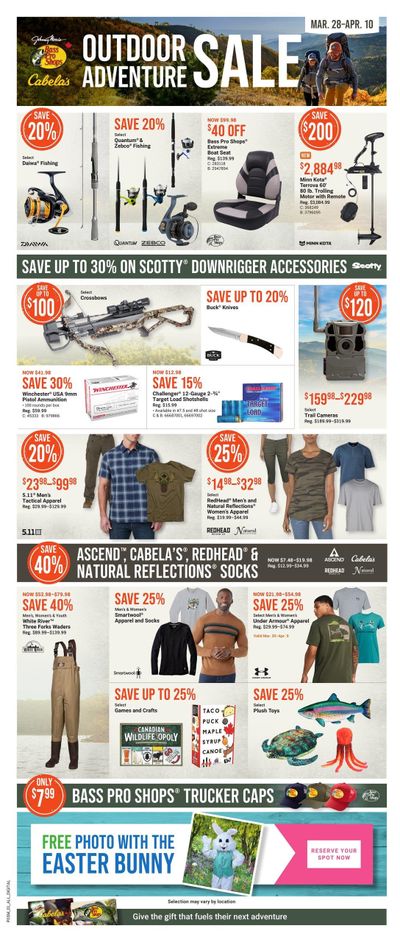Bass Pro Shops Flyer March 28 to April 10