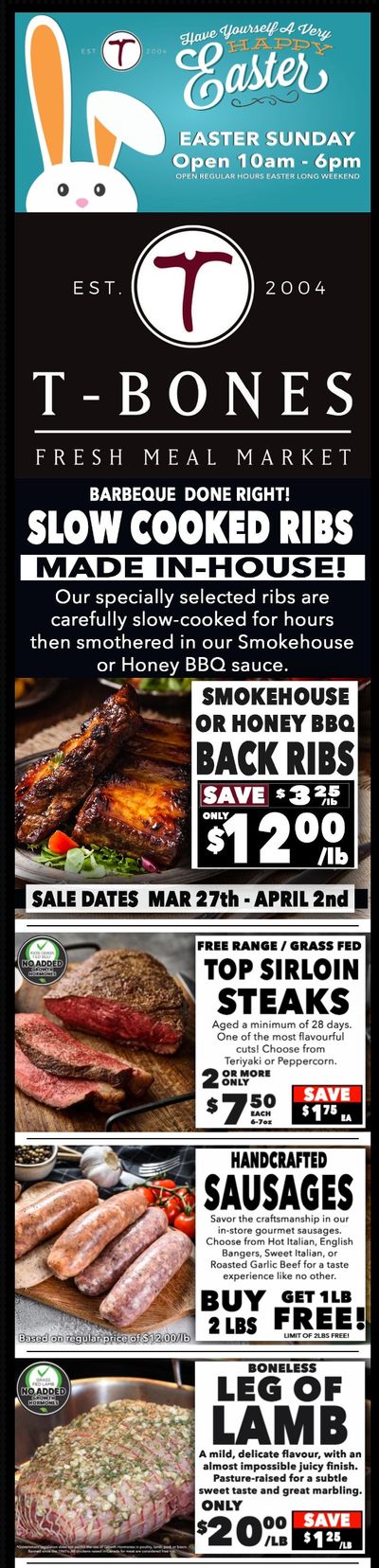 T-Bone's Flyer March 27 to April 2