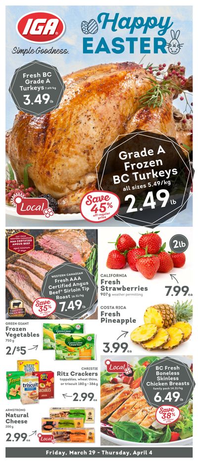 IGA Stores of BC Flyer March 29 to April 4