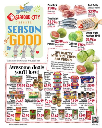 Seafood City Supermarket (ON) Flyer March 28 to April 3