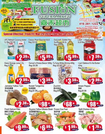 Fusion Supermarket Flyer March 29 to April 4
