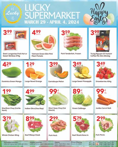 Lucky Supermarket (Winnipeg) Flyer March 29 to April 4