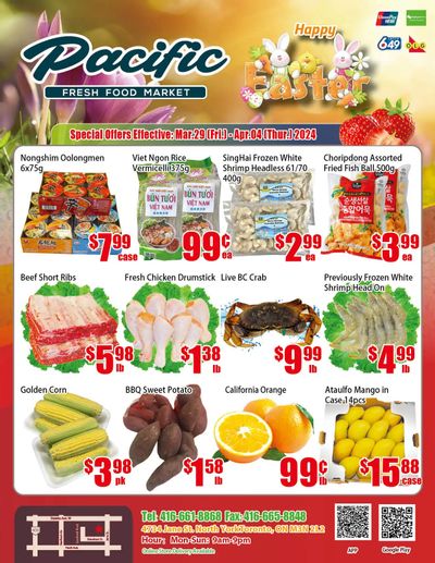 Pacific Fresh Food Market (North York) Flyer March 29 to April 4