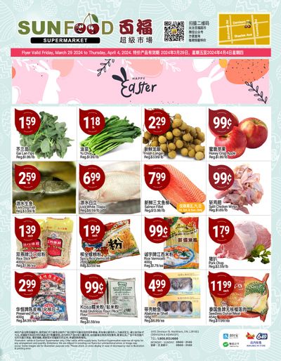 Sunfood Supermarket Flyer March 29 to April 4