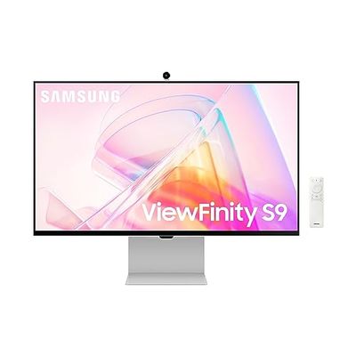 SAMSUNG 27-inch ViewFinity S9 Series 5K High Resolution Computer Monitor, 60 Hz Matte Display, Slim Metal Design, 4K Slimfit Camera - [LS27C900PANXZA] [Canada Version] (2023) $998 (Reg $1299.99)