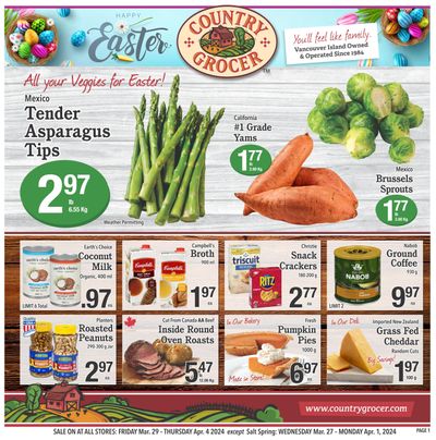 Country Grocer Flyer March 29 to April 4