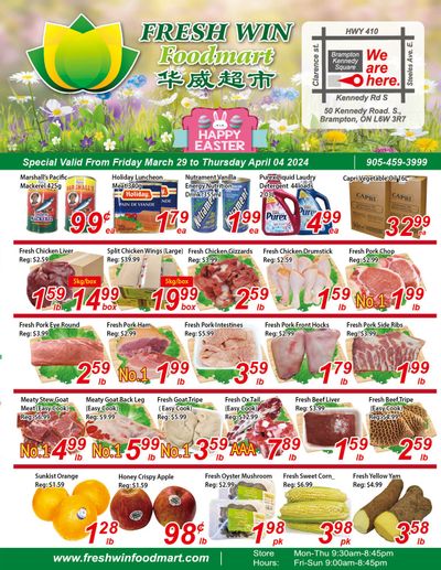Fresh Win Foodmart Flyer March 29 to April 4