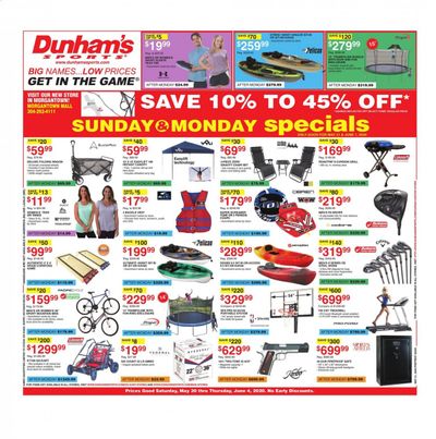 Dunham's Sports Weekly Ad & Flyer May 30 to June 4