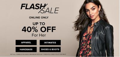 Hudson’s Bay Canada Online Flash Sale: Save up to 40% off For Her