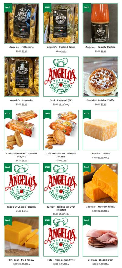 Angelo's Italian Bakery Monthly Specials April 1 to 30
