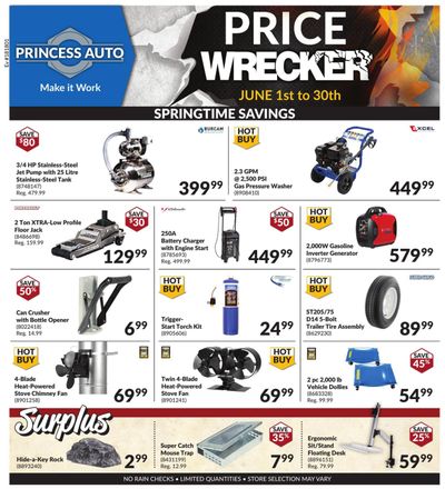 Princess Auto Price Wrecker Flyer June 1 to 30