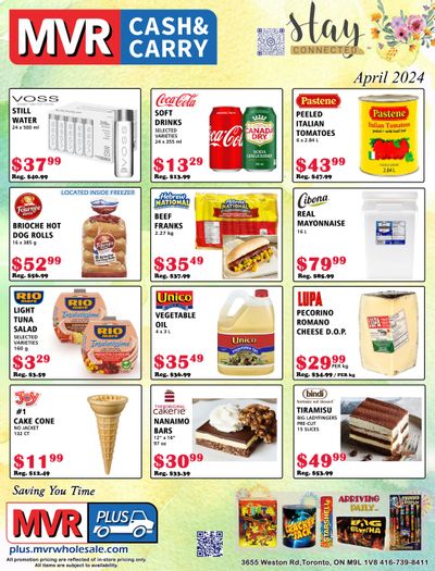 MVR Cash and Carry Flyer April 1 to 30