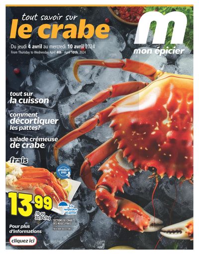 Metro (QC) Le Crabe Flyer April 4 to 10