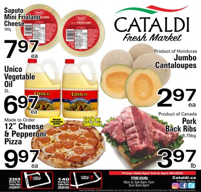 Cataldi Fresh Market Flyer April 3 to 9