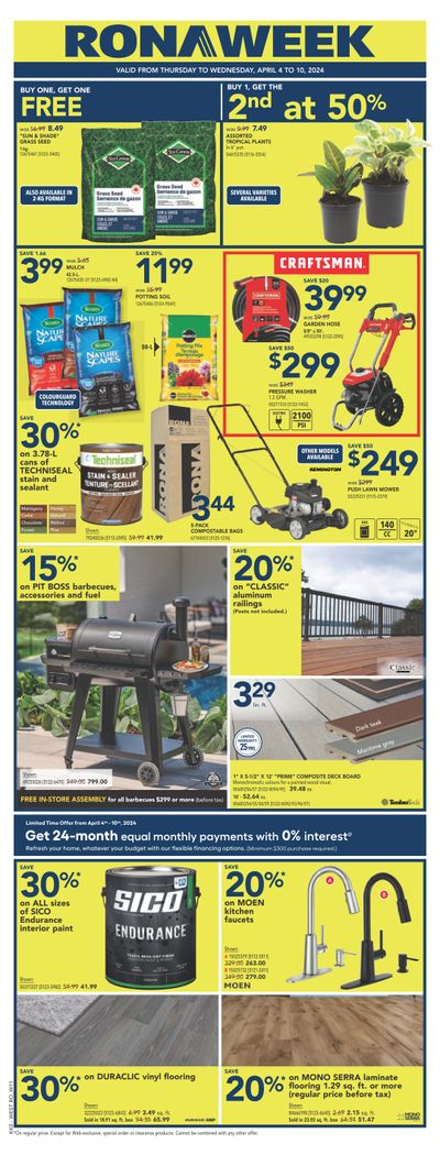 Rona (West) Flyer April 4 to 10