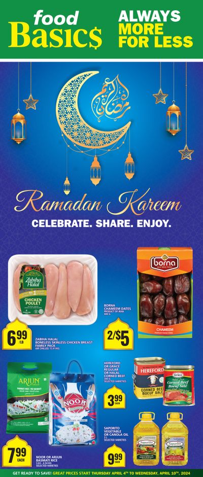 Food Basics Ramadan Flyer April 4 to 10