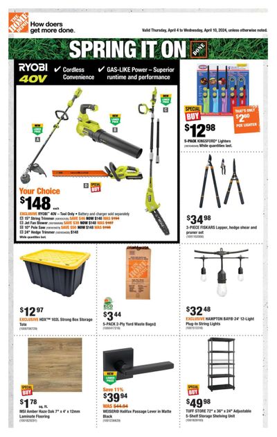 Home Depot (ON) Flyer April 4 to 10