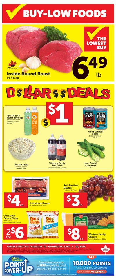 Buy-Low Foods Flyer April 4 to 10