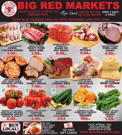 Big Red Markets Flyer April 4 to 10