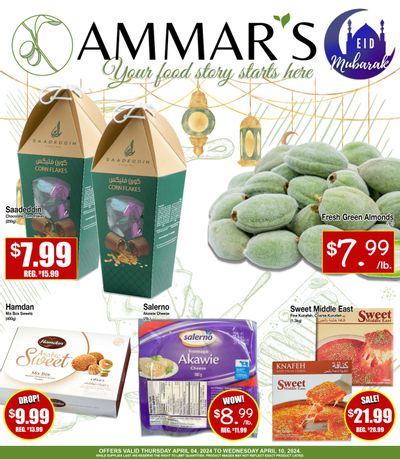 Ammar's Halal Meats Flyer April 4 to 10