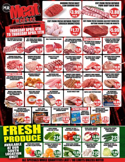 M.R. Meat Market Flyer April 4 to 11