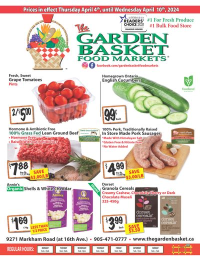 The Garden Basket Flyer April 4 to 10