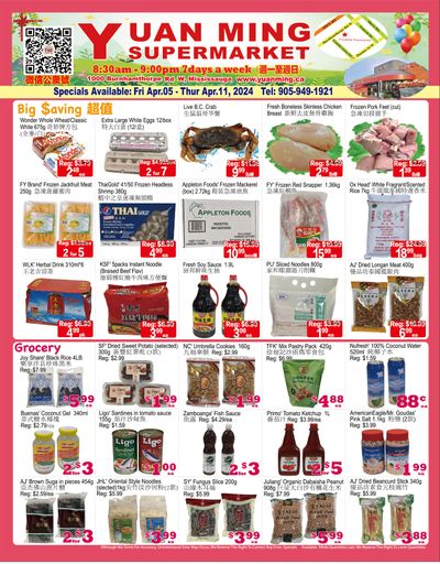Yuan Ming Supermarket Flyer April 5 to 11