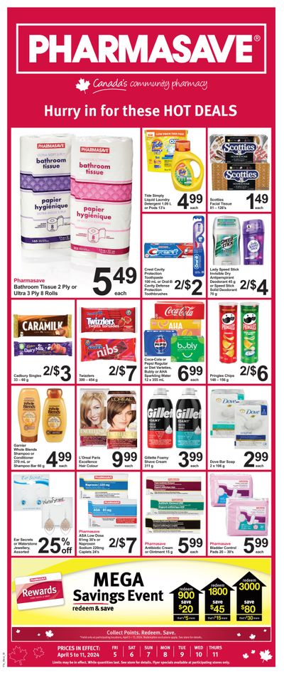 Pharmasave (AB, SK & MB) Flyer April 5 to 11