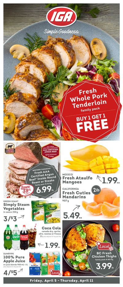 IGA Stores of BC Flyer April 5 to 11
