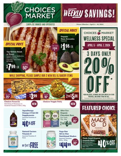 Choices Market Flyer April 4 to 10