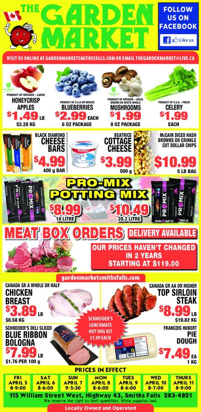 The Garden Market Flyer April 5 to 11