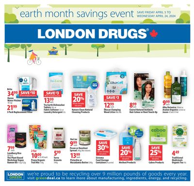 London Drugs Earth Month Savings Event Flyer April 5 to 24