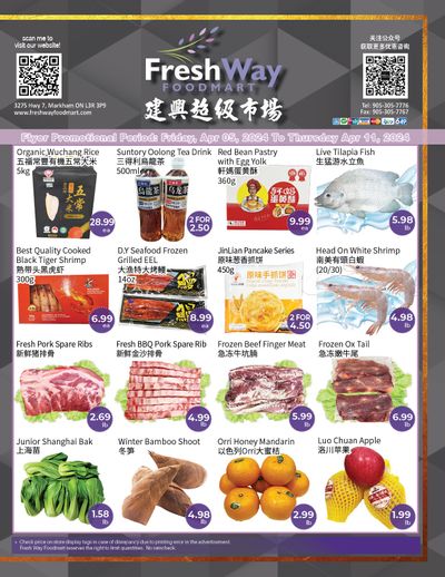 FreshWay Foodmart Flyer April 5 to 11