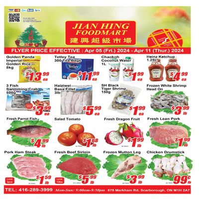 Jian Hing Foodmart (Scarborough) Flyer April 5 to 11