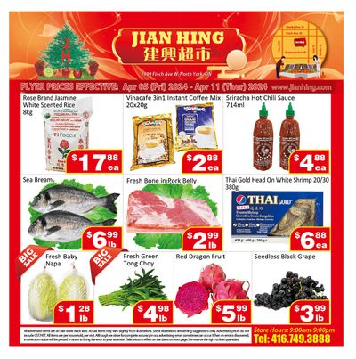 Jian Hing Supermarket (North York) Flyer April 5 to 11