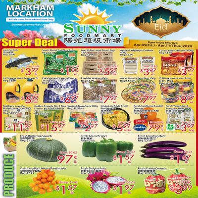 Sunny Foodmart (Markham) Flyer April 5 to 11