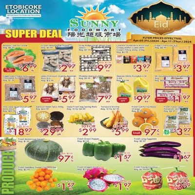 Sunny Foodmart (Etobicoke) Flyer April 5 to 11