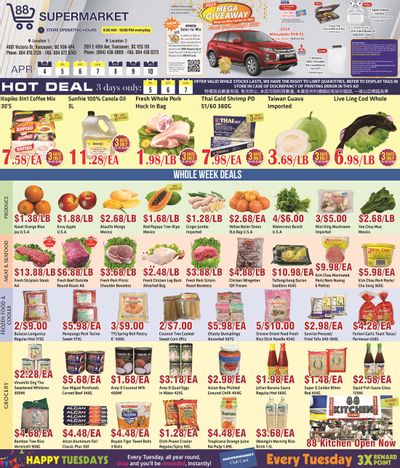 88 Supermarket Flyer April 4 to 10